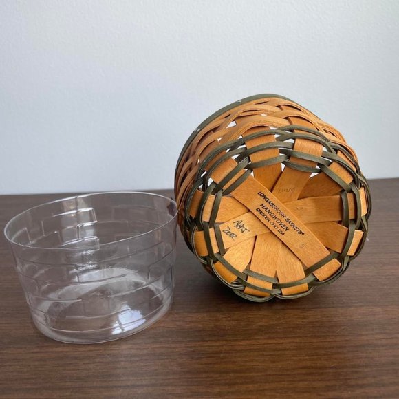 2002 Small Longaberger Basket Planter with Insert - Picture 4 of 6